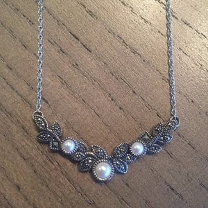 Judith Jack Sterling Silver and Pearl Necklace